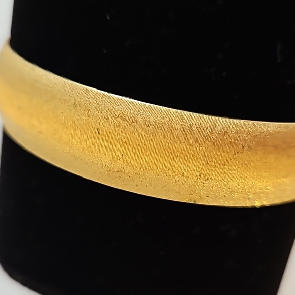 MONET Goldtone 2 1/2"Dia. Bangle Bracelet - Picture 2 of 6